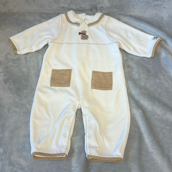 The Children's Place - soft plush/velour lined romper/sleeper. 6-9 months - Picture 1 of 4